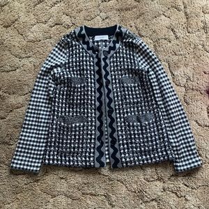 Sonia Rykiel b/w wool blended jacket size M